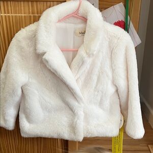 Tullabee Soft White Baby Faux Fur Coat